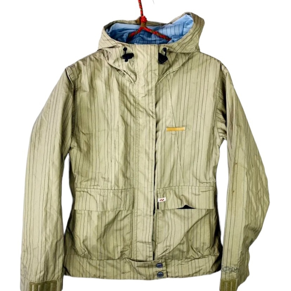 FourSquare Womens Sz Xs Beige Ski Jacket Snowboard Winter Sports Lightweight